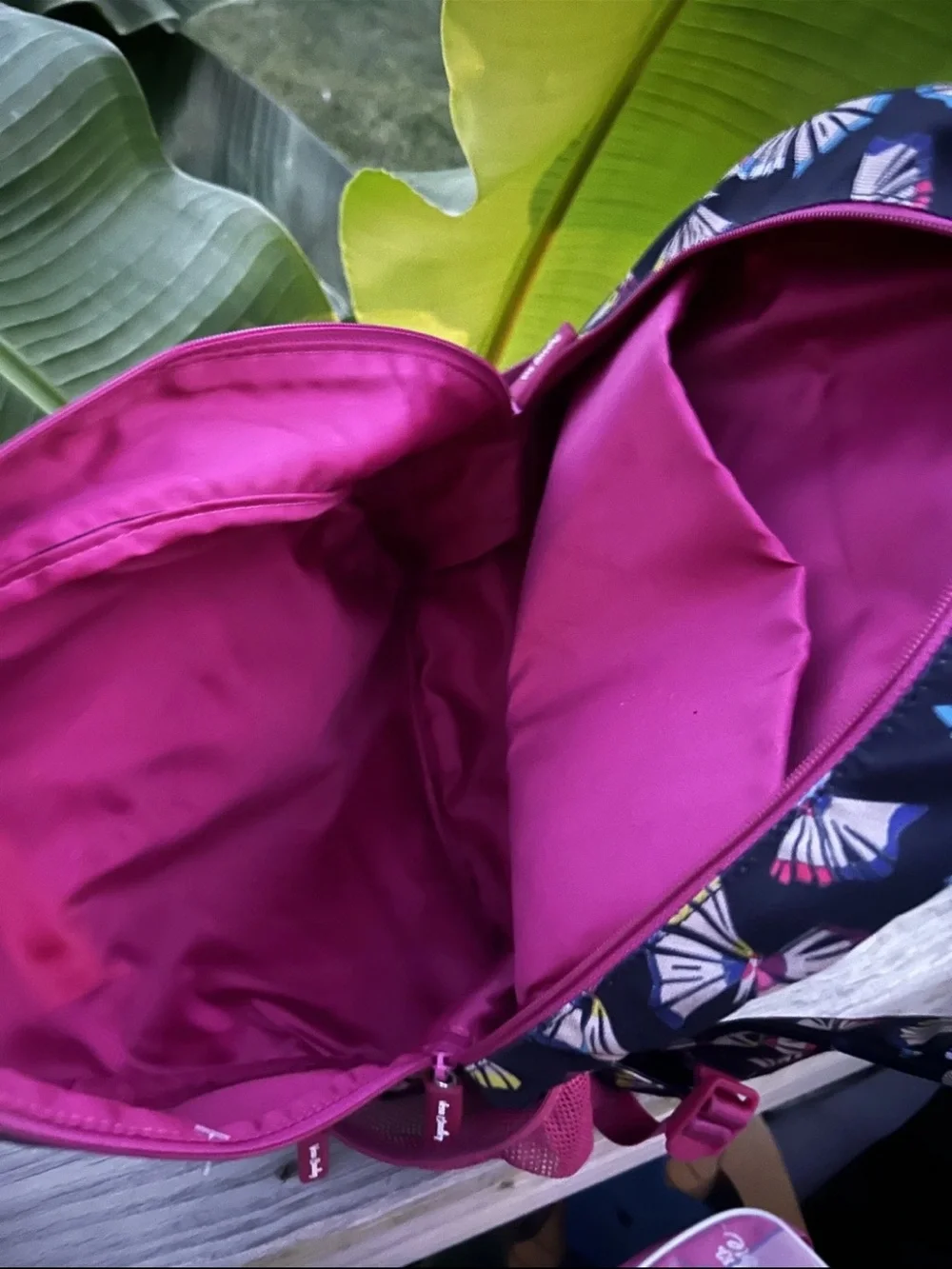 Vera Bradley Lighten Up Butterfly Pencil Shavings Backpack